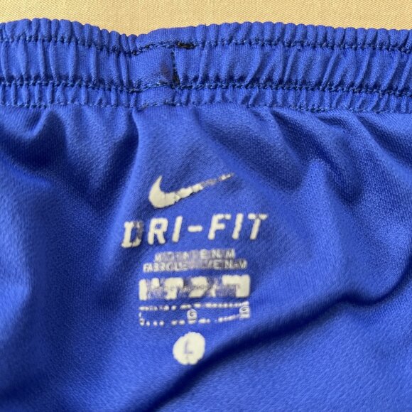 Nike Dri-Fit 7" Shorts, Men's Large, Black/Blue - Picture 2 of 3